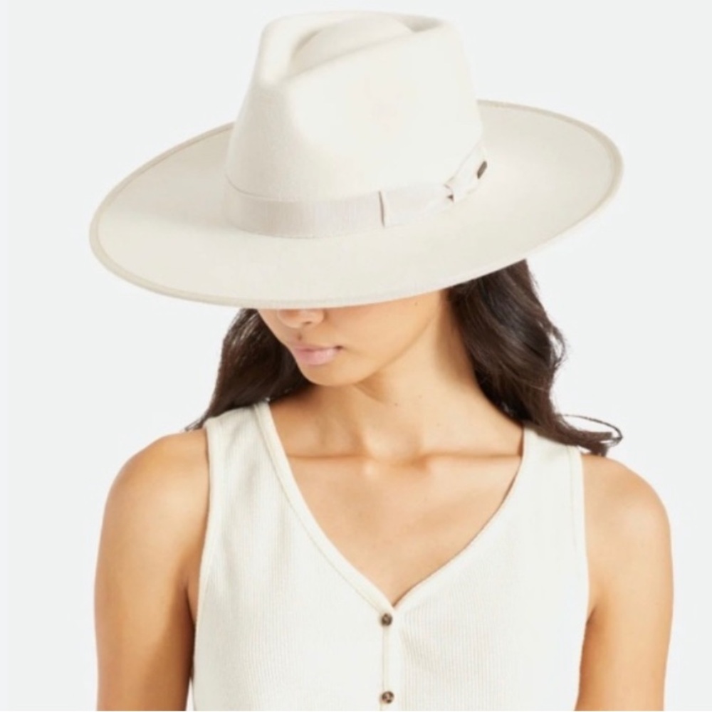 Brixton adjustable Jo Rancher hat off white